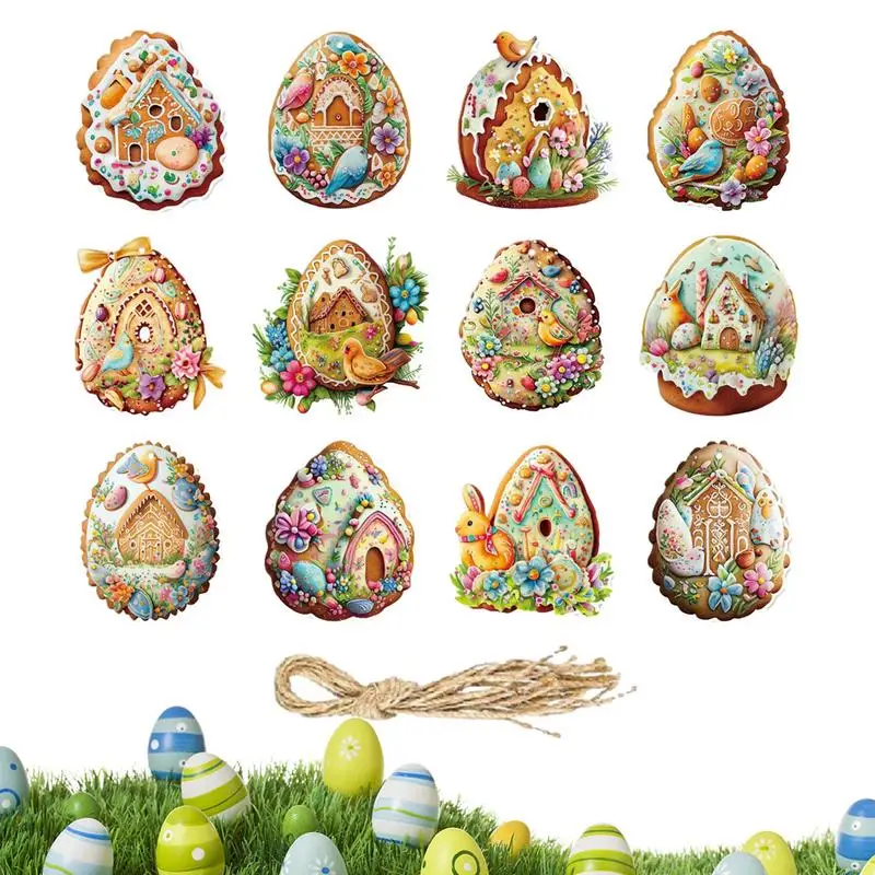 

Easter Tree Ornaments Easter party decoration tag hanging Easter bunny carnival decoration egg pendant Seasonal Decors Easter