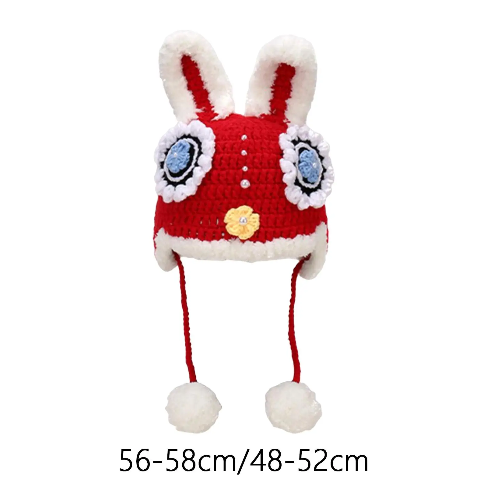 Chinese Style Rabbit Hat Crafts Warm Accessories Handcraft Hand Woven with Pom Crochet New Year for Headgear Decor Adults Kids
Chinese Style Rabbit Hat Crafts Warm Accessories Handcraft Hand Woven with Pom Crochet New Year for Headgear Decor Adults Kids