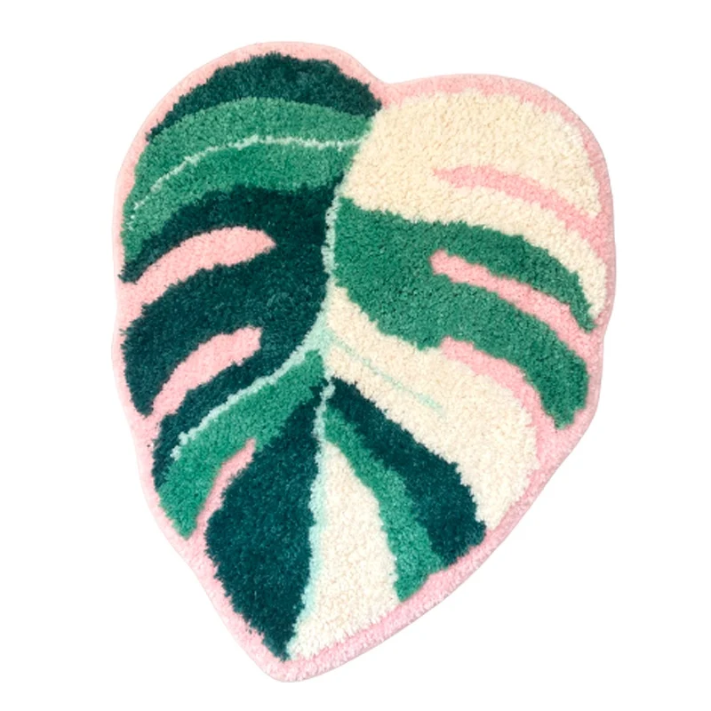 24.4x27.56inch Tufted Shaggy Floor Rug Garden Plant Chic Pink Monstera Soft Carpet Absorbent Slip-resistant Pad Kitchen Door Mat
24.4x27.56inch Tufted Shaggy Floor Rug Garden Plant Chic Pink Monstera Soft Carpet Absorbent Slip-resistant Pad Kitchen Door Mat