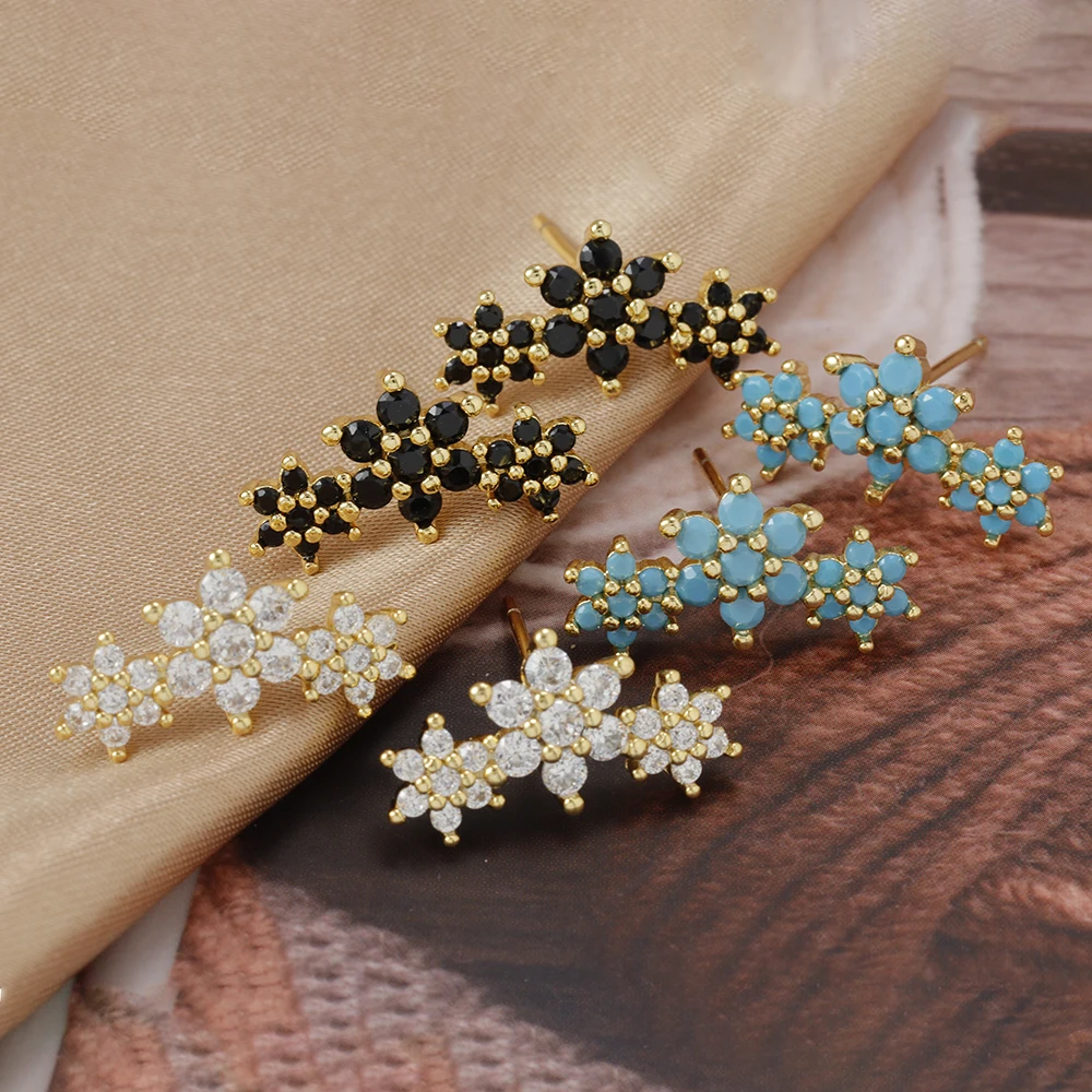 Exquisite Flower Zircon Stud Earrings For Women Geometric Stainless Steel Star Earring Party Birthday Christmas Jewelry Gifts
Exquisite Flower Zircon Stud Earrings For Women Geometric Stainless Steel Star Earring Party Birthday Christmas Jewelry Gifts