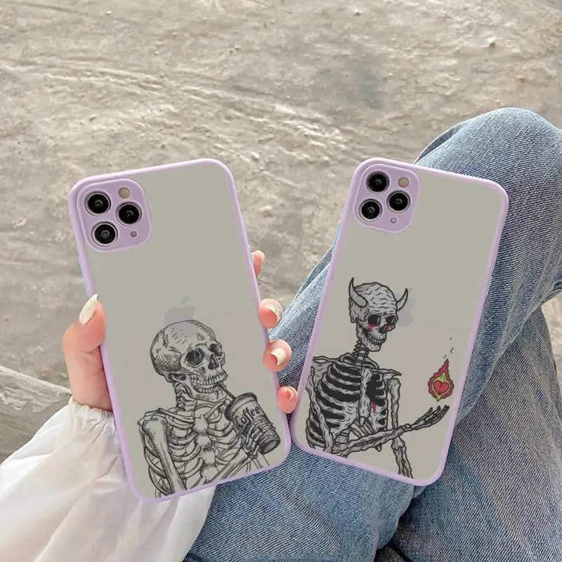 Funny Skeleton Phone Case for iPhone X XR XS 7 8 Plus 11 12 13 pro MAX 13mini Translucent Matte Case
Funny Skeleton Phone Case for iPhone X XR XS 7 8 Plus 11 12 13 pro MAX 13mini Translucent Matte Case