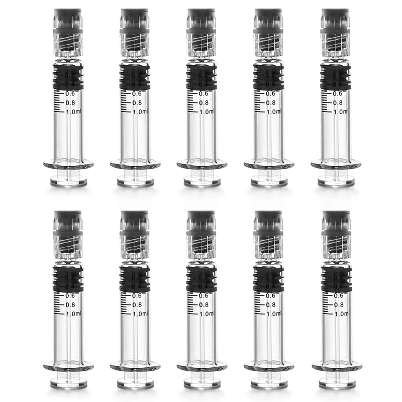 Borosilicate Glass Luer Lock Syringe, 1Ml Accurate Lab Syringes Without Needle, 10 Pieces
Borosilicate Glass Luer Lock Syringe, 1Ml Accurate Lab Syringes Without Needle, 10 Pieces