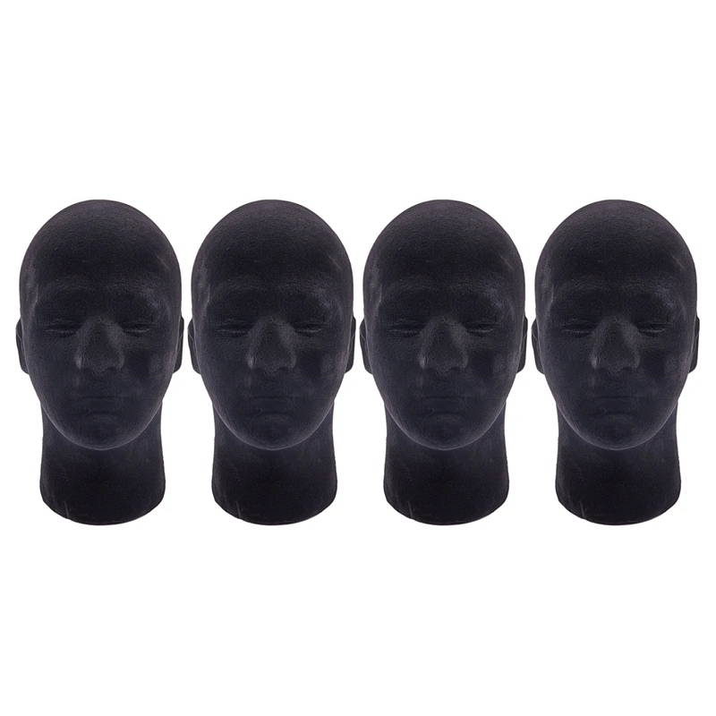 4X Male Styrofoam Foam Mannequin Manikin Head Model Wigs Glasses Cap Display Stand Black
4X Male Styrofoam Foam Mannequin Manikin Head Model Wigs Glasses Cap Display Stand Black