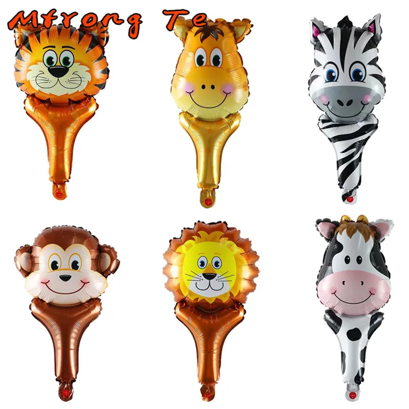 10pcs animal head handheld stick foil Balloons tiger lion air ballon birthday party decorations baby shower hand stick kids toys
10pcs animal head handheld stick foil Balloons tiger lion air ballon birthday party decorations baby shower hand stick kids toys