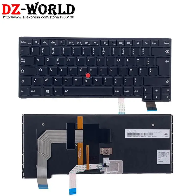 AZERTY FR French Backlit Keyboard for Lenovo Thinkpad S3 Yoga 14 Yoga 460 Laptop 00UR211 00UR248 00HW774 00HW811
AZERTY FR French Backlit Keyboard for Lenovo Thinkpad S3 Yoga 14 Yoga 460 Laptop 00UR211 00UR248 00HW774 00HW811