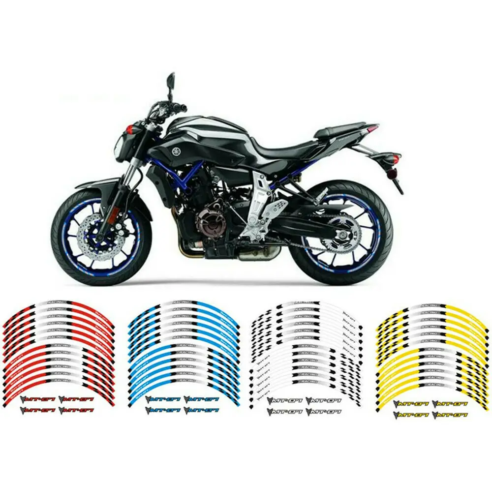 17" Rim Stripes Wheel Decals Tape Stickers For YAMAHA MT07 MT-07 700 2014-2021
17" Rim Stripes Wheel Decals Tape Stickers For YAMAHA MT07 MT-07 700 2014-2021