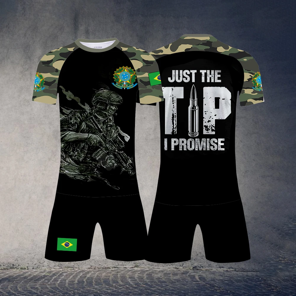 Summer Brazil T Shirt Set Jogging Short Sleeve Breathable Round Neck Men's Sportswear Printed Casual Harajuku Clothes Plus Size
Summer Brazil T Shirt Set Jogging Short Sleeve Breathable Round Neck Men's Sportswear Printed Casual Harajuku Clothes Plus Size