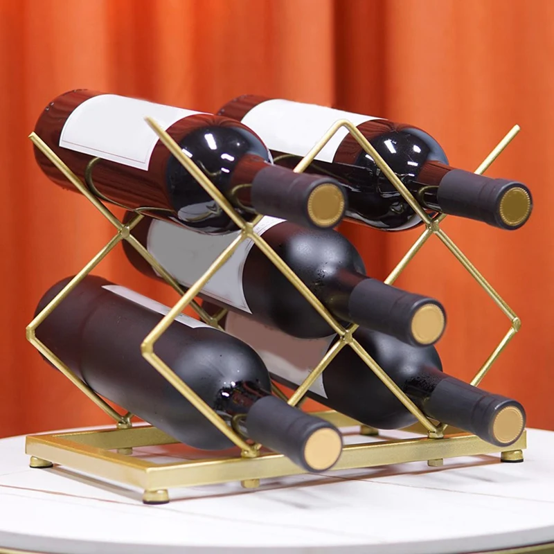 1 PCS Wrought Iron Gold Wine Rack Home Wine Storage Rack Wine Rack Home Wine Rack Ornaments
1 PCS Wrought Iron Gold Wine Rack Home Wine Storage Rack Wine Rack Home Wine Rack Ornaments