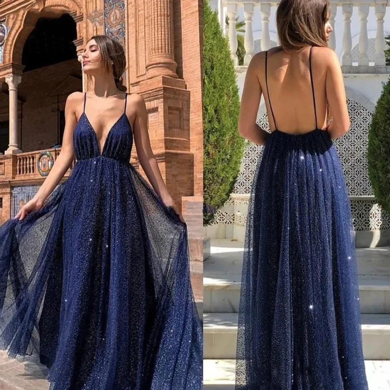 A Line V-Neck Spaghetti Floor-Length Sweep Train Sequined Wedding Guest Evening Prom Dresses for Bride 2023
A Line V-Neck Spaghetti Floor-Length Sweep Train Sequined Wedding Guest Evening Prom Dresses for Bride 2023