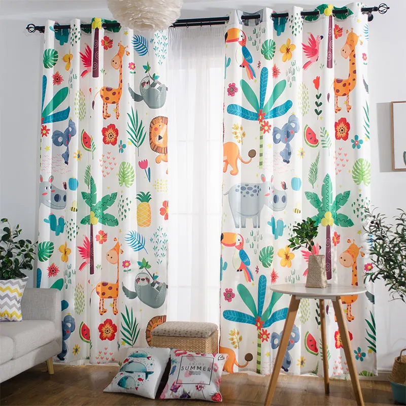 Cartoon Curtains for Kids Bedroom Nordic Plants Printed Window Curtain Living Room Boys Girls Drapes Cute Blinds Home Decor
Cartoon Curtains for Kids Bedroom Nordic Plants Printed Window Curtain Living Room Boys Girls Drapes Cute Blinds Home Decor