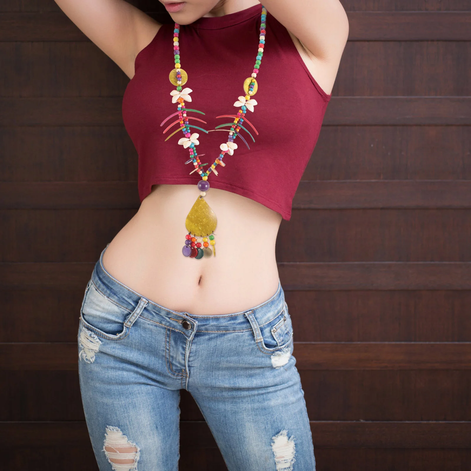 Necklaces Girls Bead Long Beach Coconut Shell Ethnic Style Miss Women Statement
Necklaces Girls Bead Long Beach Coconut Shell Ethnic Style Miss Women Statement