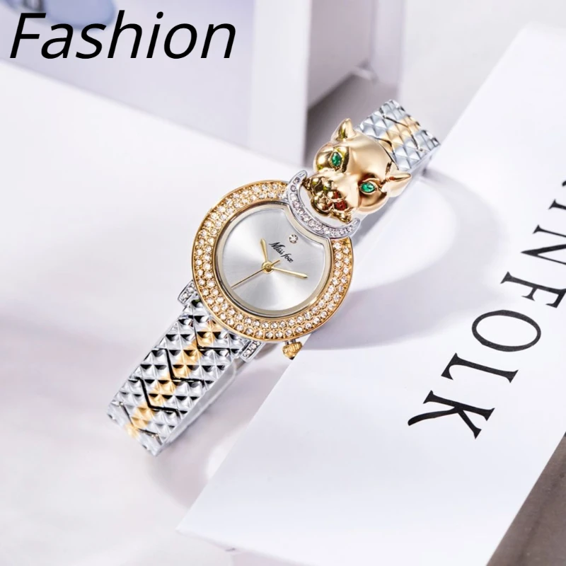 2024 New Watch for Women Hip Hop Diamond Bling Waterproof Ladies Quartz Reloj Unique Leopard Stainless Steel Girls Wrist Watches
2024 New Watch for Women Hip Hop Diamond Bling Waterproof Ladies Quartz Reloj Unique Leopard Stainless Steel Girls Wrist Watches