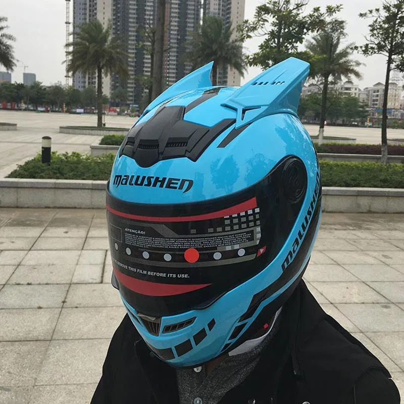 Motorcycle helmet knight racing blue helmet at all seasons antimist with personality horns men and women full face helmet FAST
Motorcycle helmet knight racing blue helmet at all seasons antimist with personality horns men and women full face helmet FAST