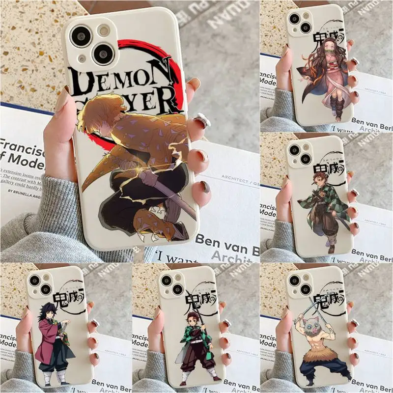 

Japan Anime Demon Slayer Phone Case For Iphone 7 8 Plus X Xr Xs 11 12 13 Se2020 Mini Mobile Iphones 14 Pro Max Case