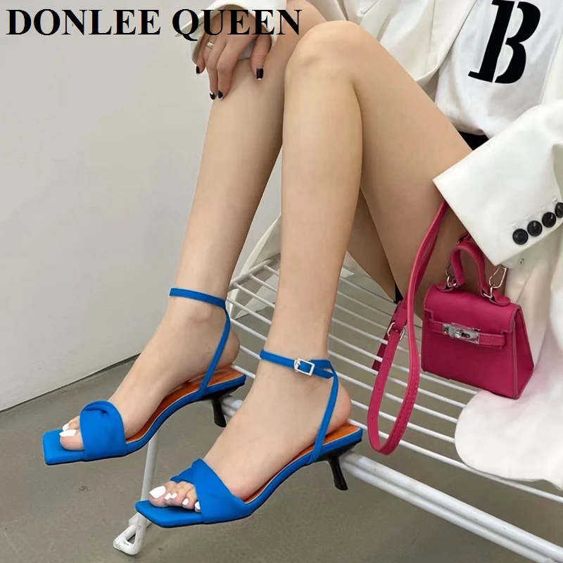 2022 New Summer Women Sandals Fashion Square Toe High Heels Ladies Narrow Band Gladiator Ankle Buckle Strap Shoes Causal Slides 
2022 New Summer Women Sandals Fashion Square Toe High Heels Ladies Narrow Band Gladiator Ankle Buckle Strap Shoes Causal Slides