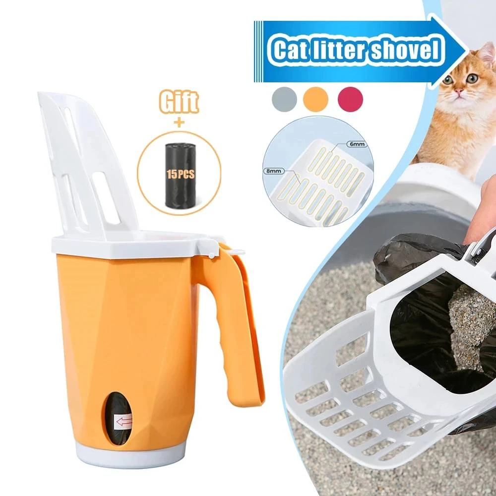 Pet Supplies Cats Shovel Large Capacity Built-in Poop Bag Cat Litter Box Portable Self-cleaning Cat Litter Scoop Clean Tool
Pet Supplies Cats Shovel Large Capacity Built-in Poop Bag Cat Litter Box Portable Self-cleaning Cat Litter Scoop Clean Tool