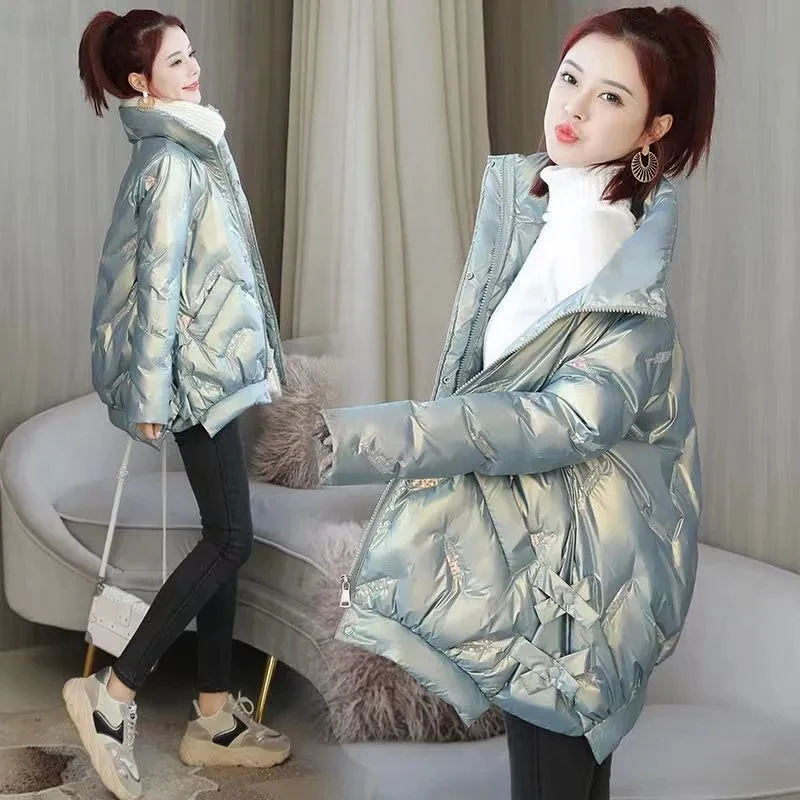 2022 New Women Jacket Winter Parkas Female Glossy Down Cotton Jackets Stand Collar Casual Warm Parka Short Coat Female Outwear
2022 New Women Jacket Winter Parkas Female Glossy Down Cotton Jackets Stand Collar Casual Warm Parka Short Coat Female Outwear