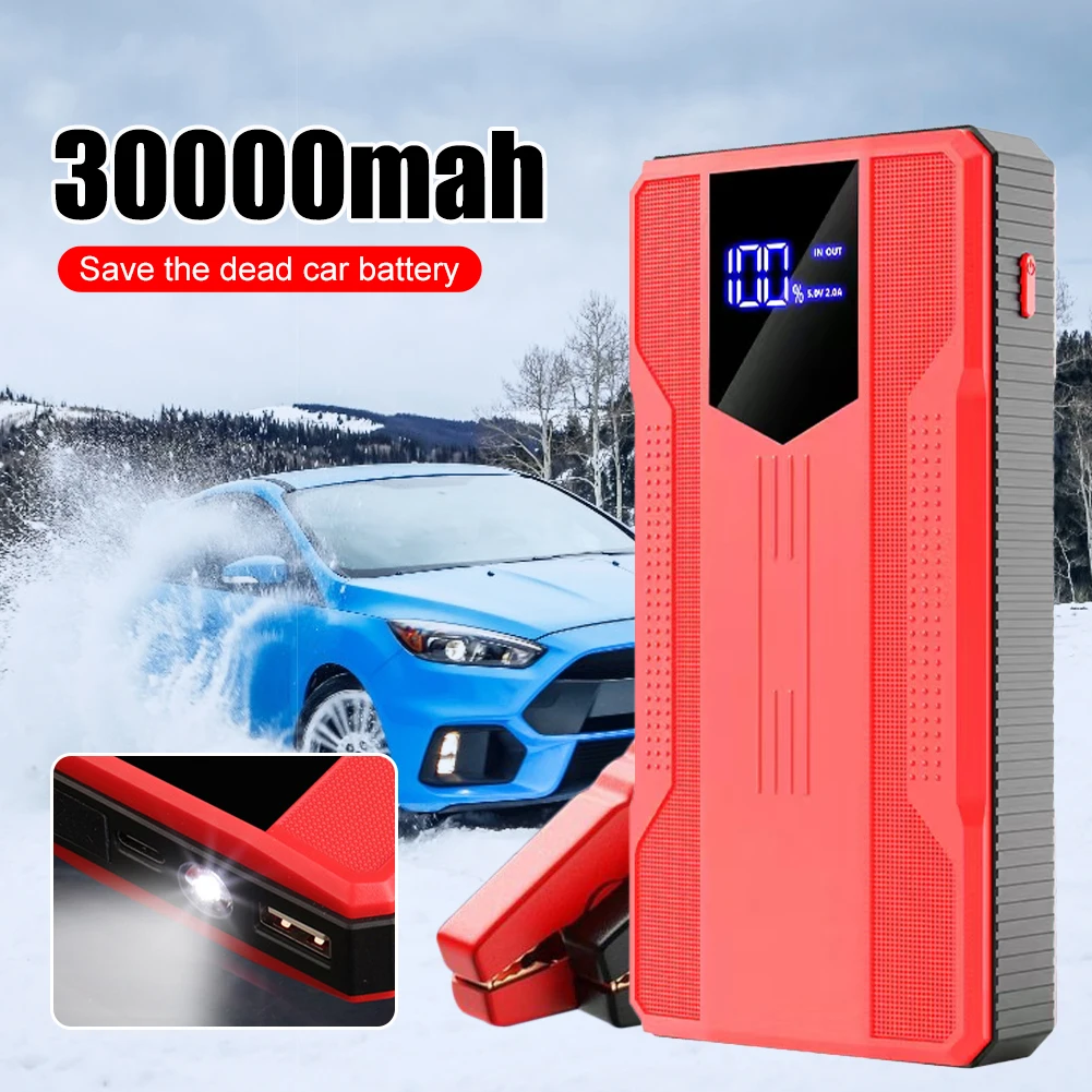 800A 30000mAh Car Battery Jump Starter Power Bank USB Fast Charger with LED Lamp 12V Emergency Booster Car Electronics
800A 30000mAh Car Battery Jump Starter Power Bank USB Fast Charger with LED Lamp 12V Emergency Booster Car Electronics