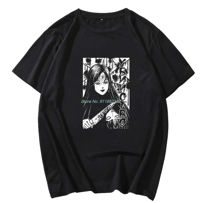 Horror Themed Uzumaki Junji Ito Japan Classic graphic t shirts short sleeve Unisex T-Shirt Harajuku Streetwear Men Clothing
Horror Themed Uzumaki Junji Ito Japan Classic graphic t shirts short sleeve Unisex T-Shirt Harajuku Streetwear Men Clothing