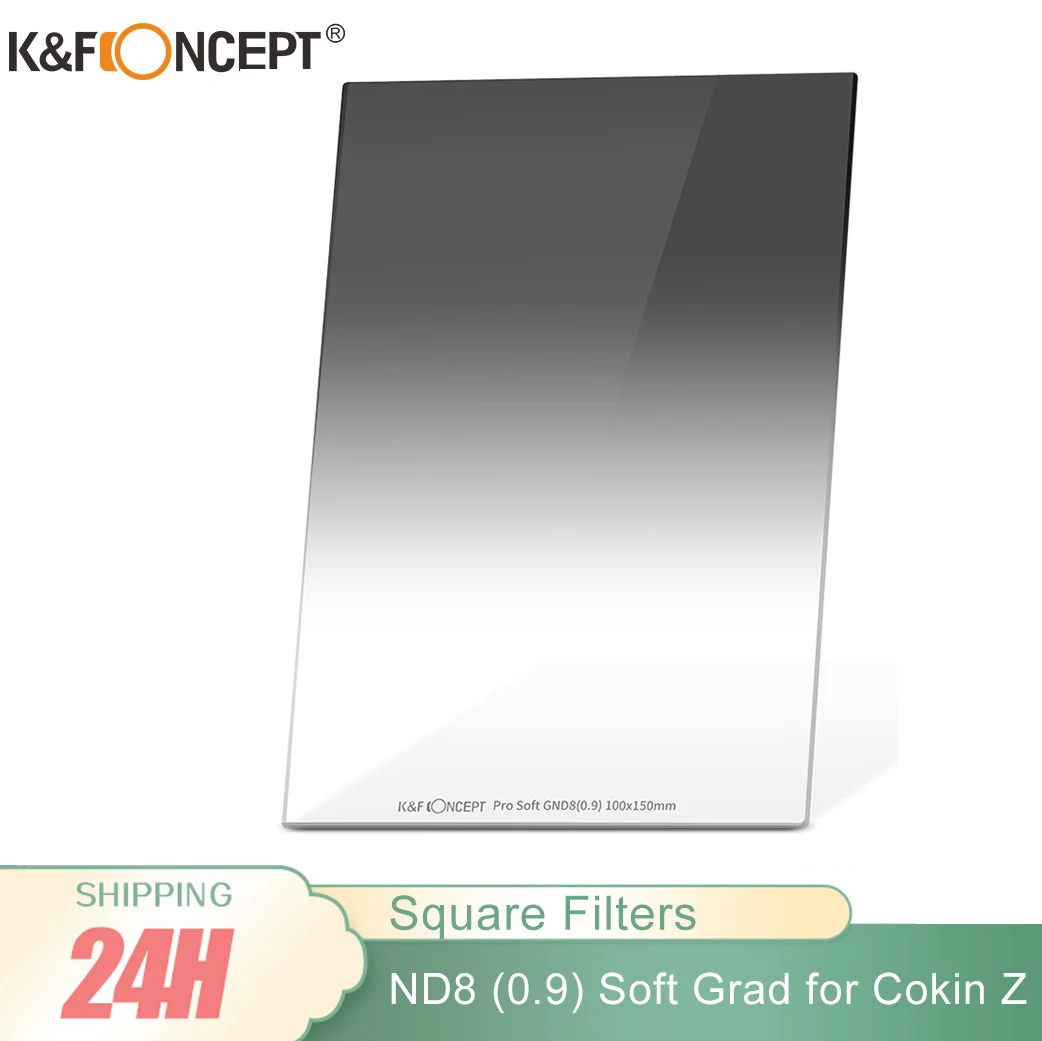 Квадратный фильтр нейтральной плотности K & F Concept ND8 (0,9/3 остановки) с многослойным покрытием 100x150мм, мягкий градиент, совместимый с держателе... 
Квадратный фильтр нейтральной плотности K & F Concept ND8 (0,9/3 остановки) с многослойным покрытием 100x150мм, мягкий градиент, совместимый с держателе...