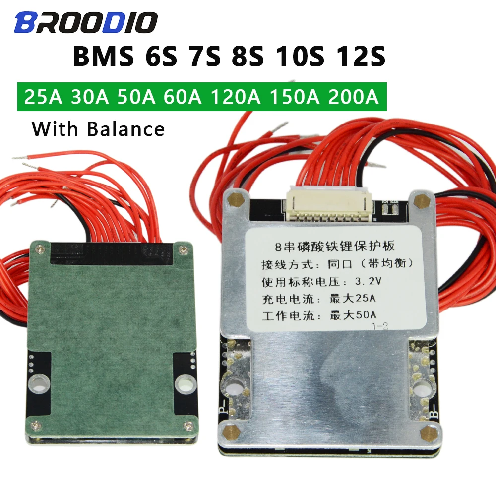 BMS 6S 7S 8S 10S 12S Active Balancer Lifepo4 Li-ion Battery Balance Board 30A 50A 120A 200A Energy Storage For Electric Bicycle
BMS 6S 7S 8S 10S 12S Active Balancer Lifepo4 Li-ion Battery Balance Board 30A 50A 120A 200A Energy Storage For Electric Bicycle