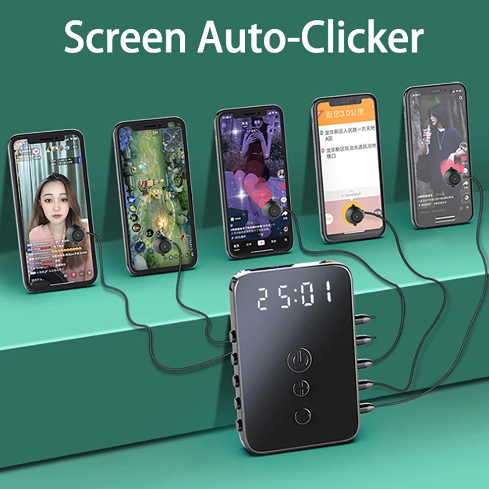 Universal Mobile Phone Screen Auto-clicker Device Physical Simulation Finger Click Game Tiktok Continuous Click For iPad Android
Universal Mobile Phone Screen Auto-clicker Device Physical Simulation Finger Click Game Tiktok Continuous Click For iPad Android