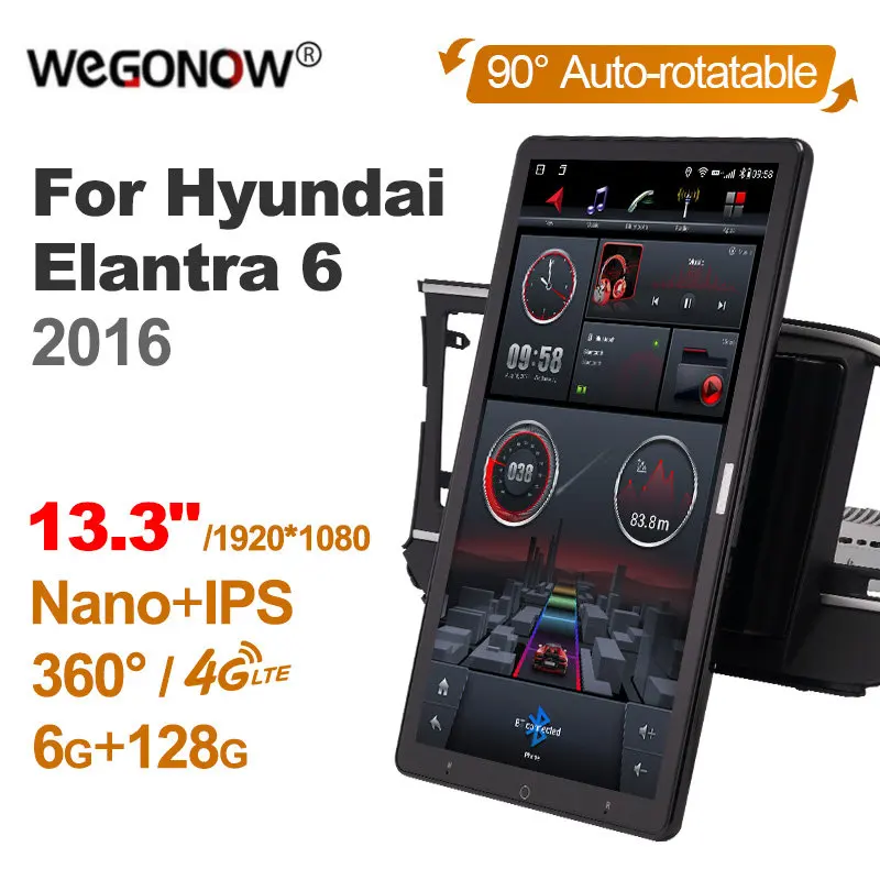 13.3 Inch Ownice 1Din Android10.0 Car Radio 360 Panorama for Hyundai Elantra 6 2016 Auto Audio SPDIF Rotatable 4G LTE NO DVD
13.3 Inch Ownice 1Din Android10.0 Car Radio 360 Panorama for Hyundai Elantra 6 2016 Auto Audio SPDIF Rotatable 4G LTE NO DVD