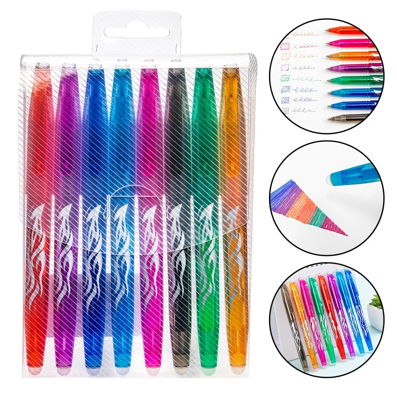 8pcs Erasable Ballpoint Pen 0.7mm Magic Erasable Gel Pen Stationery Ball Pens For School Writing Washable Handle Supplies 040199
8pcs Erasable Ballpoint Pen 0.7mm Magic Erasable Gel Pen Stationery Ball Pens For School Writing Washable Handle Supplies 040199