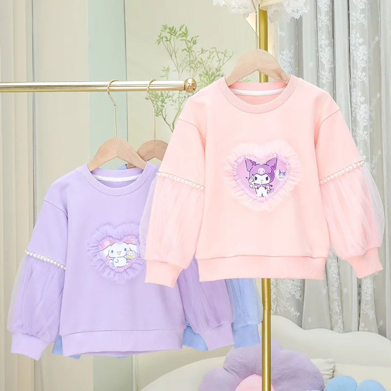 Kawaii Anime Sanrio Cartoon My Melody Cute Girls Long-Sleeved Sweatshirt Kuromi Cinnamoroll Children's Tops Children's Clothing
Kawaii Anime Sanrio Cartoon My Melody Cute Girls Long-Sleeved Sweatshirt Kuromi Cinnamoroll Children's Tops Children's Clothing