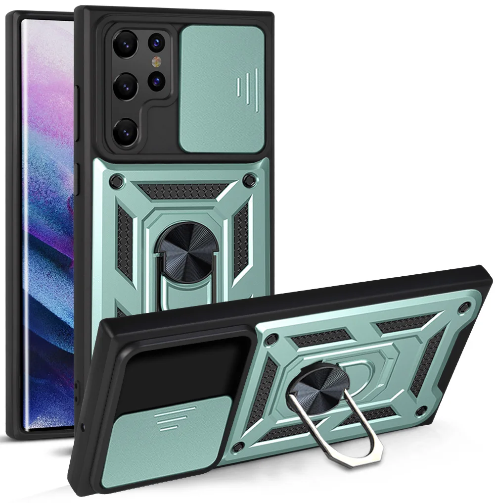 Shockproof Armor Protection Phone Case For Samsung Galaxy S22 Ultra Plus PC Rugged Anti Fall Push Window Ring Bracket Back Cover
Shockproof Armor Protection Phone Case For Samsung Galaxy S22 Ultra Plus PC Rugged Anti Fall Push Window Ring Bracket Back Cover