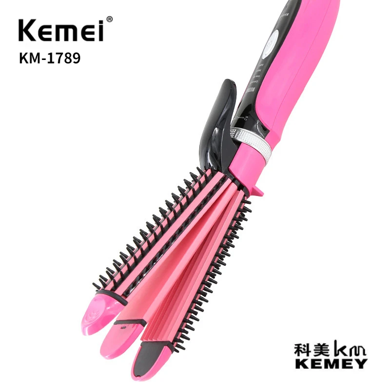 Kemei KM-1789 3 In 1 Ceramic Material Wet And Dry Big Wave Corn Cob Curling Stick
Kemei KM-1789 3 In 1 Ceramic Material Wet And Dry Big Wave Corn Cob Curling Stick