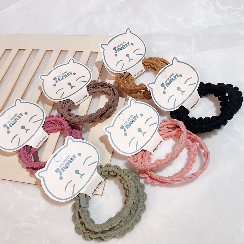 3 Pack Hair Ties Woman Solid Color Temperament Simple Rubber Bands Lace Versatile Hair Accessories for Girls Tie Band Loop New
3 Pack Hair Ties Woman Solid Color Temperament Simple Rubber Bands Lace Versatile Hair Accessories for Girls Tie Band Loop New