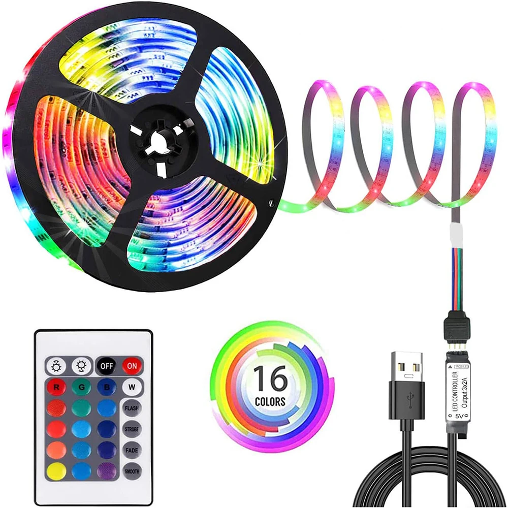 LED Strip Light USB 5V 5050 2835 Bluetooth Control Powered Flexible Lamp Tape Infrared TV Screen Luces Party Bedroom Decoration
LED Strip Light USB 5V 5050 2835 Bluetooth Control Powered Flexible Lamp Tape Infrared TV Screen Luces Party Bedroom Decoration
