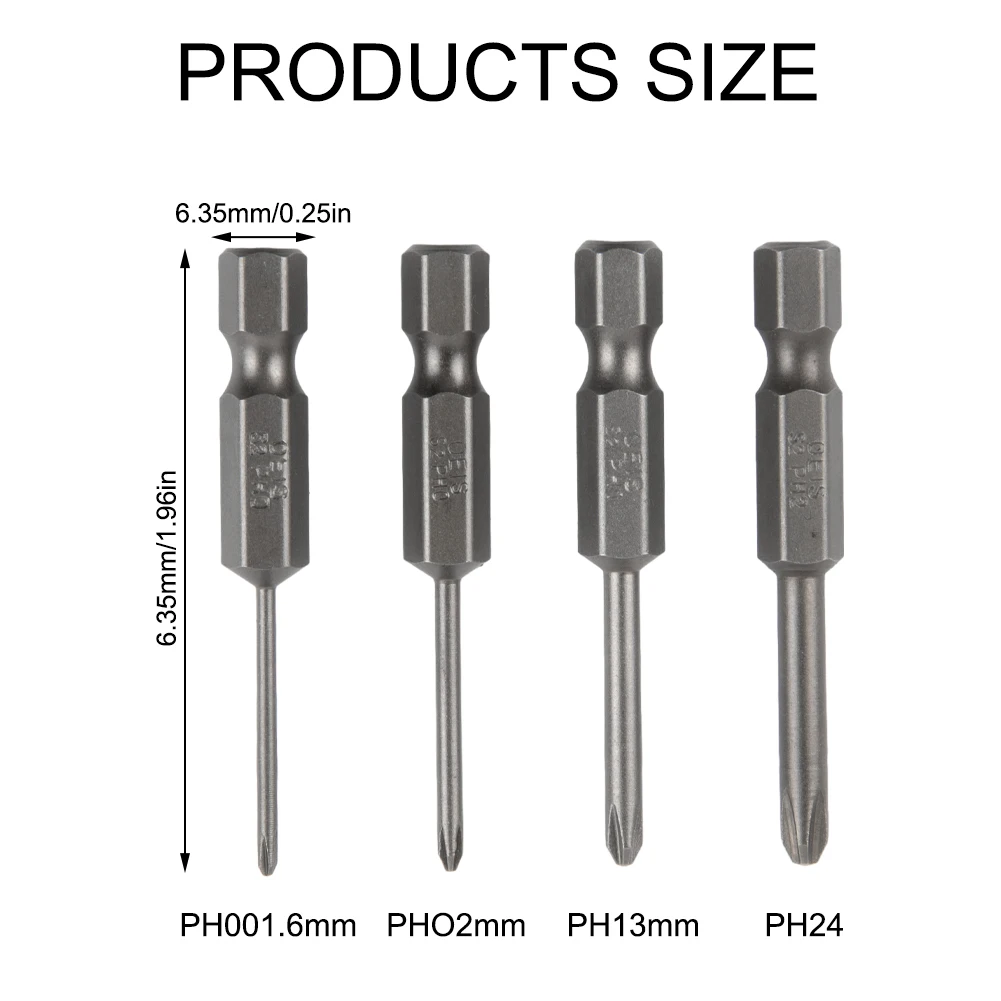 High Quality Screwdriver Bits 1/4 Hex Shank Grey Hand Screwdrivers Hand Tools Magnetic Bits Multifuctional PH00
High Quality Screwdriver Bits 1/4 Hex Shank Grey Hand Screwdrivers Hand Tools Magnetic Bits Multifuctional PH00