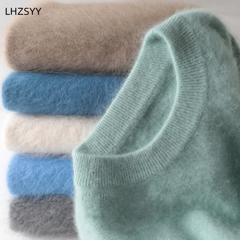 Men's 100% pure Mink Cashmere Sweater O-Neck Pullovers Knit Large Size Mink Sweater Winter New Tops Long Sleeve High-End Jumpers
Men's 100% pure Mink Cashmere Sweater O-Neck Pullovers Knit Large Size Mink Sweater Winter New Tops Long Sleeve High-End Jumpers