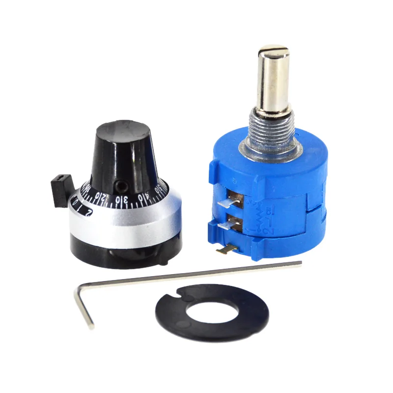 3590S-2-103L 3590S 100 - 10K ohm Precision Multiturn Potentiometer 10 Ring Adjustable Resistor + Turns Counting Dial Rotary Knob
3590S-2-103L 3590S 100 - 10K ohm Precision Multiturn Potentiometer 10 Ring Adjustable Resistor + Turns Counting Dial Rotary Knob