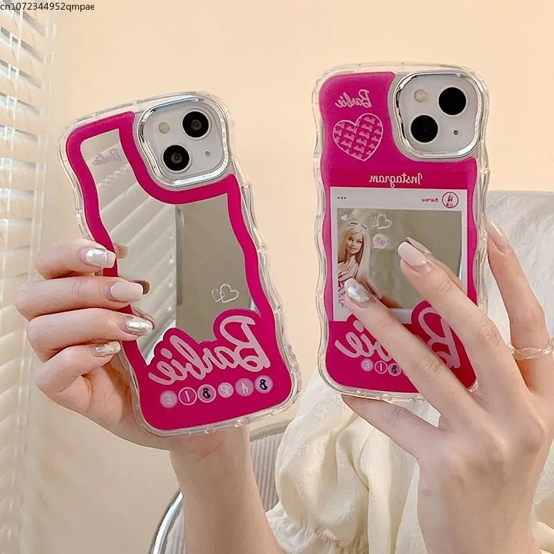 Fashion Cartoon Barbies Doll Mirror Film Phone Case For iPhone 14 13 12 11 Pro Max 14 Pro Anti-drop Back Cover Girl Gift
Fashion Cartoon Barbies Doll Mirror Film Phone Case For iPhone 14 13 12 11 Pro Max 14 Pro Anti-drop Back Cover Girl Gift