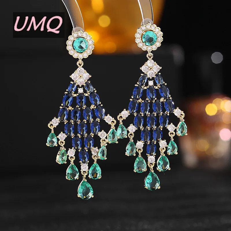 UMQ Long Cubic Zirconia Drop Earrings for Women Luxury Pink Purple Dangling S925 Silver Post Wedding Engagement Party Jewelry
UMQ Long Cubic Zirconia Drop Earrings for Women Luxury Pink Purple Dangling S925 Silver Post Wedding Engagement Party Jewelry