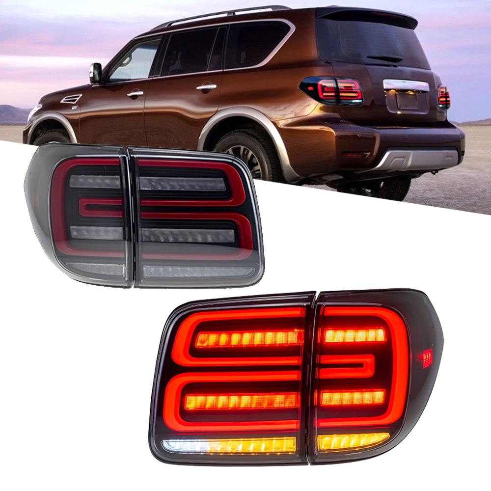 LED Tail Light For Nissan Armada Patrol 2017 to 2020 Car Taillight LED Assembly Sequential Dynamic Turn Signal Dual Reverse Lamp
LED Tail Light For Nissan Armada Patrol 2017 to 2020 Car Taillight LED Assembly Sequential Dynamic Turn Signal Dual Reverse Lamp