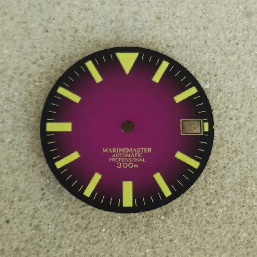 28.5MM Dial Watch Accessories Purple Green Orange Blue Luminous Green Luminous Suitable for NH35/36 movements
28.5MM Dial Watch Accessories Purple Green Orange Blue Luminous Green Luminous Suitable for NH35/36 movements