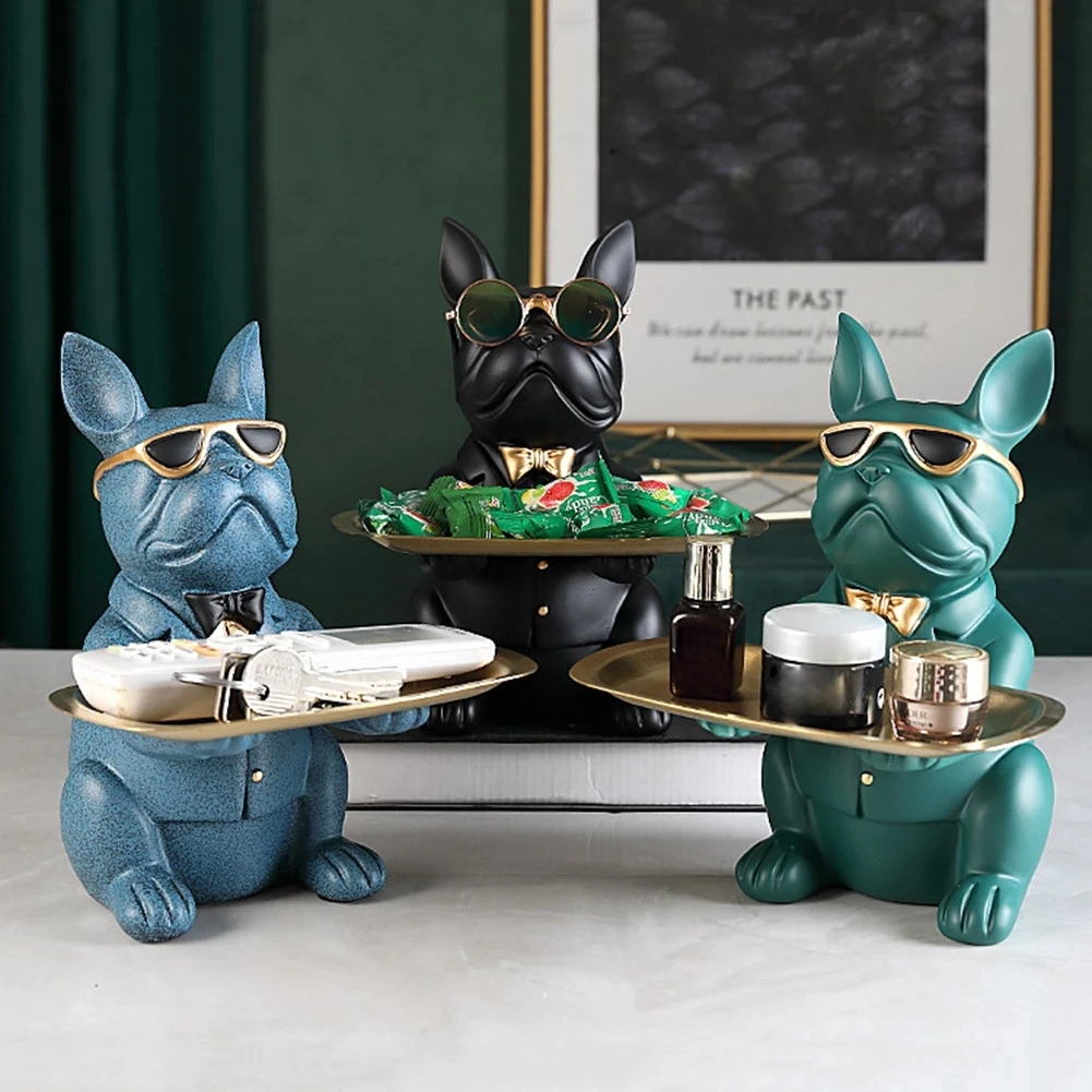 Nordic French Bulldog Sculpture Dog Statue Statue Jewelry Storage Table Decoration Gift Belt Plate Glasses Tray Home Art Statue
Nordic French Bulldog Sculpture Dog Statue Statue Jewelry Storage Table Decoration Gift Belt Plate Glasses Tray Home Art Statue