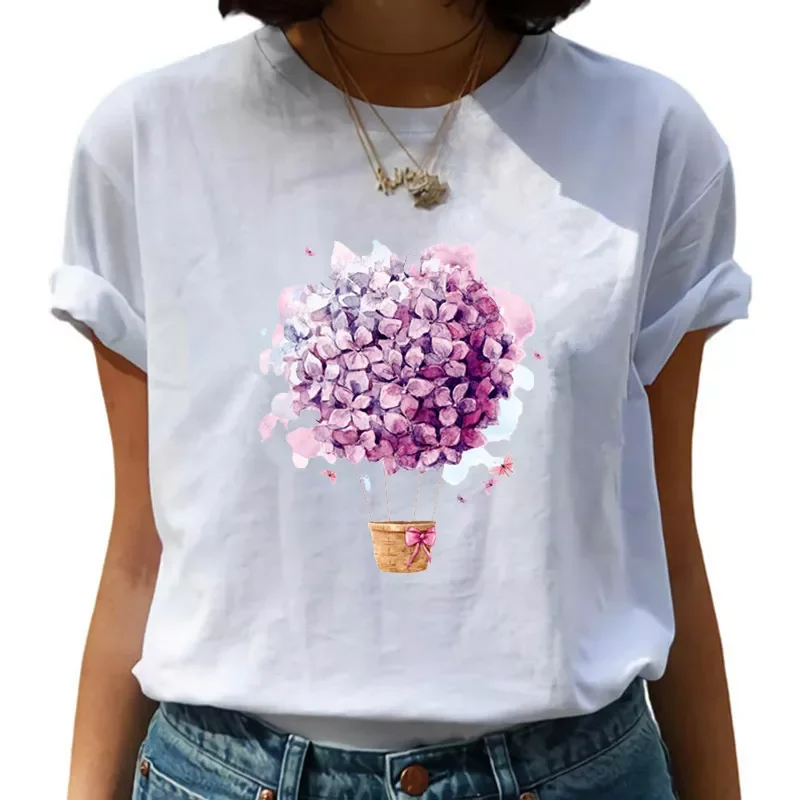 2023NEW T Shirt Floral Balloon Print Summer Short Sleeve Fashion Lady T-shirts Top Ladies Graphic Female Tee T-Shirt Woman Cloth
2023NEW T Shirt Floral Balloon Print Summer Short Sleeve Fashion Lady T-shirts Top Ladies Graphic Female Tee T-Shirt Woman Cloth