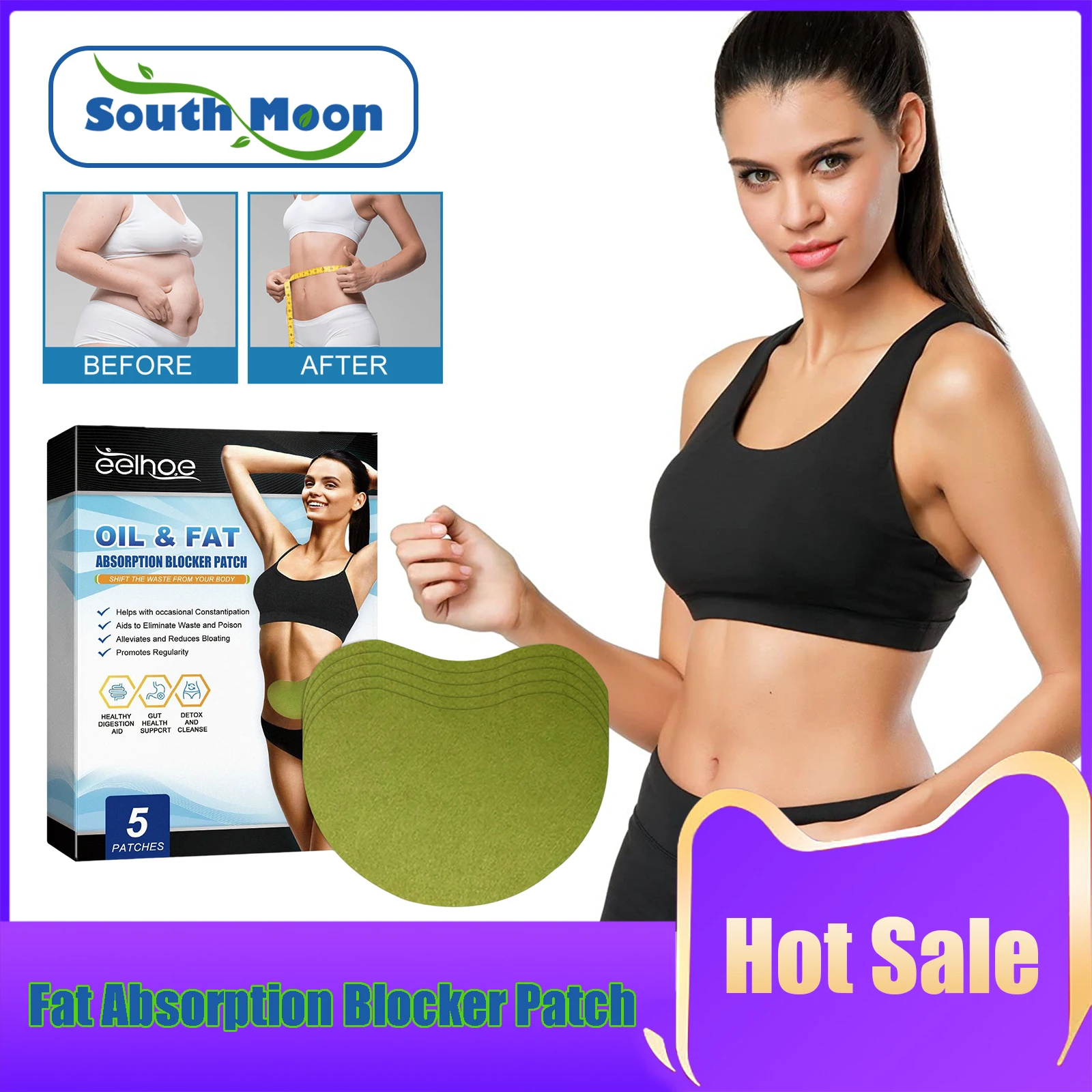 Fat Absorption Blocker Patch Detox Weight Loss Care Abdominal Cellulite Burner Body Fat Burning Eliminating Slim Shaping Sticker
Fat Absorption Blocker Patch Detox Weight Loss Care Abdominal Cellulite Burner Body Fat Burning Eliminating Slim Shaping Sticker