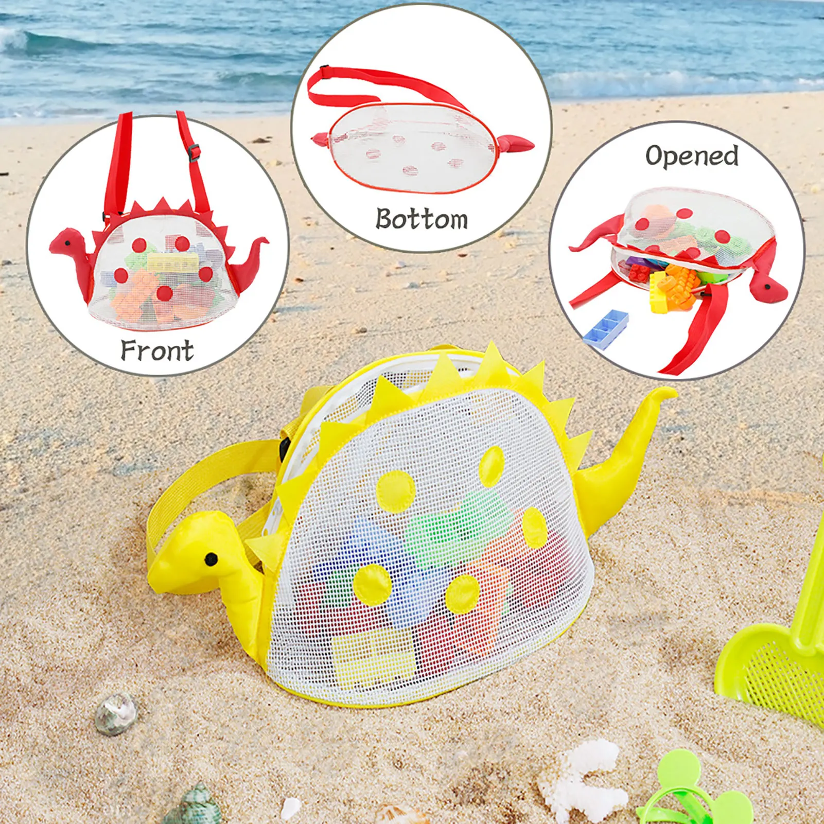4Pcs Mesh Beach Bag With Zipper Dinosaur Mesh Bag Kids Toys Storage Bags Dinosaur Shell Bags Adjustable Shell Beach Bag
4Pcs Mesh Beach Bag With Zipper Dinosaur Mesh Bag Kids Toys Storage Bags Dinosaur Shell Bags Adjustable Shell Beach Bag
