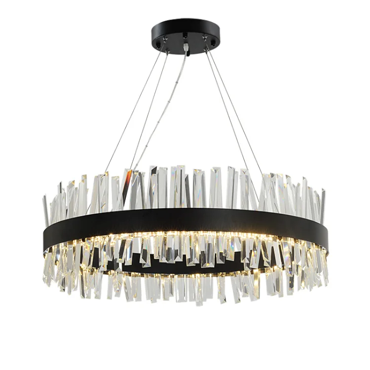 Led Pendant Lamp Light Lamps New modern Chandelier Ring black round crystal lamp living room decoration hotel
Led Pendant Lamp Light Lamps New modern Chandelier Ring black round crystal lamp living room decoration hotel