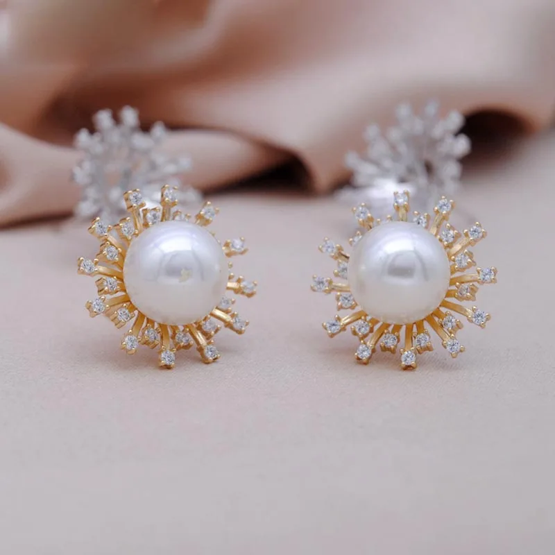MeiBaPJ Luxurious Freshwater Pearl Flower Stud Earrings Real 925 Sterling Silver Fine Charm Wedding Jewelry for Women
MeiBaPJ Luxurious Freshwater Pearl Flower Stud Earrings Real 925 Sterling Silver Fine Charm Wedding Jewelry for Women