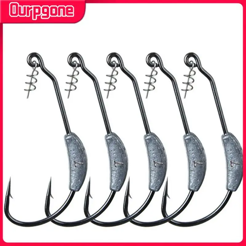 Fishhook For Soft Bait Spring Lock Pin Freshwater Fishhook Sharp Hook Point High Tensile Strength Sharp Offset Fishing Hook
Fishhook For Soft Bait Spring Lock Pin Freshwater Fishhook Sharp Hook Point High Tensile Strength Sharp Offset Fishing Hook