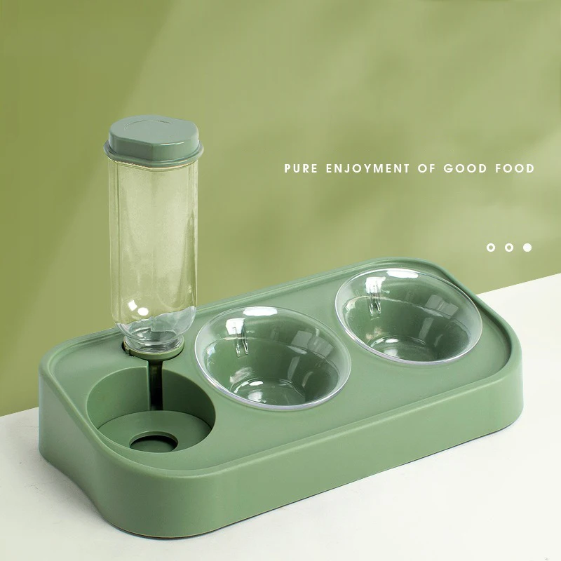 Pet Cat Bowl Automatic Feeder Food Bowl With Water Fountain Double Bowl Drinking Raised Stand Dish Bowls Protects Cervical Spine
Pet Cat Bowl Automatic Feeder Food Bowl With Water Fountain Double Bowl Drinking Raised Stand Dish Bowls Protects Cervical Spine