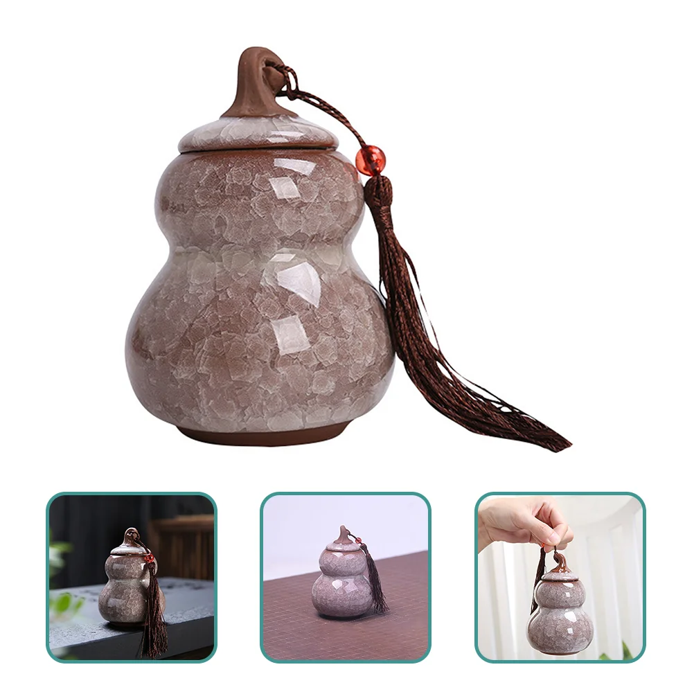 Ceramic Storage Holder Airtight Tea Container Gourd Shaped Jar Tea Leaf Canister
Ceramic Storage Holder Airtight Tea Container Gourd Shaped Jar Tea Leaf Canister