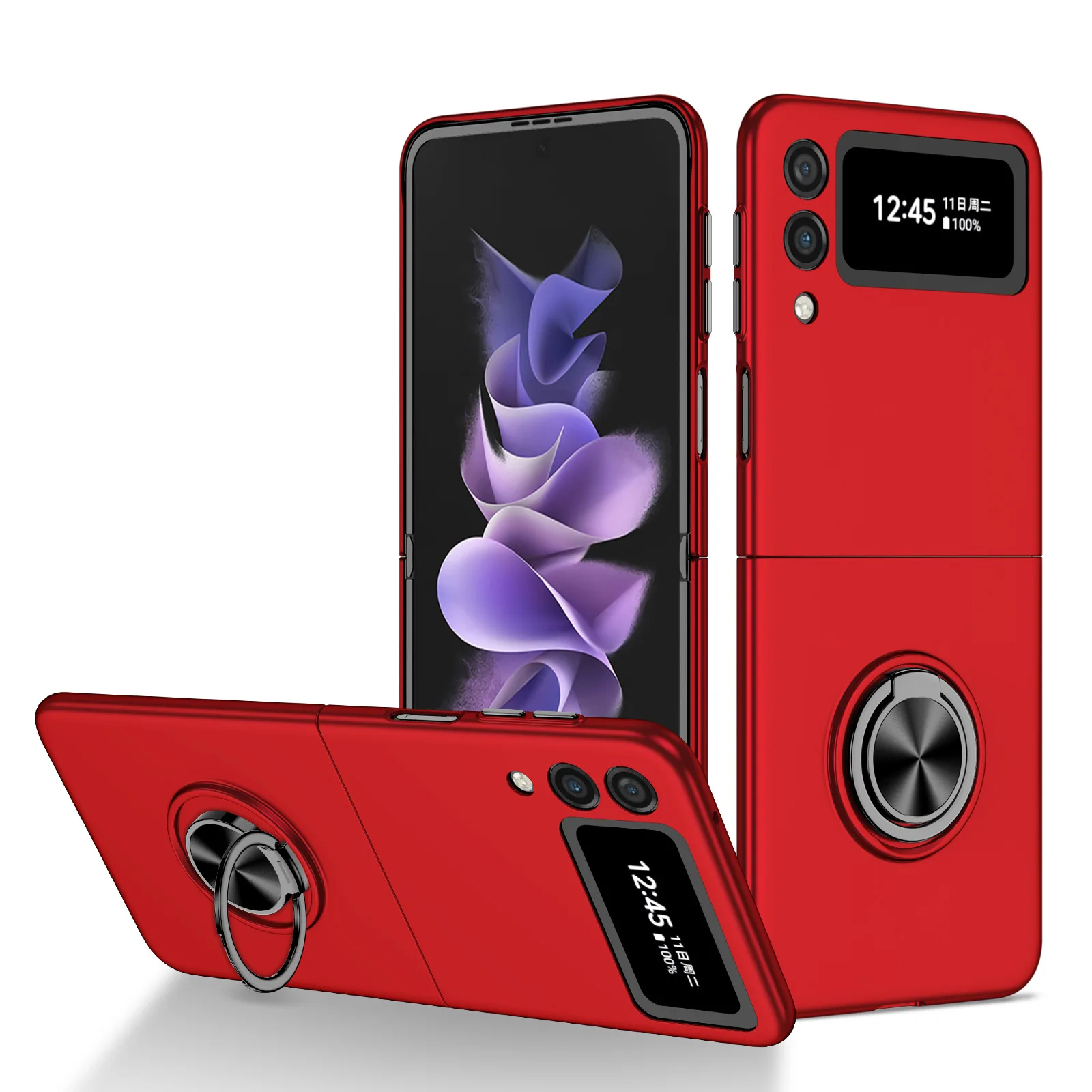 Case for Samsung Galaxy Zflip 3 Full Cover PC King Kong Ring Shell Folding Mobile Phone Protective Cover
Case for Samsung Galaxy Zflip 3 Full Cover PC King Kong Ring Shell Folding Mobile Phone Protective Cover